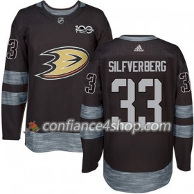 Adidas Maillot de Hockey Anaheim Ducks Jakob Silfverberg 33 1917-2017 100th Anniversary Noir Authentic - Homme